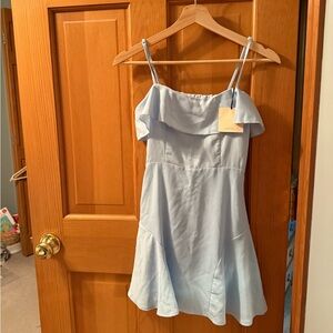 Light Blue Off-Shoulder Dress